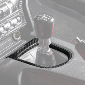 2015-23 Ford Mustang DRY CARBON FIBER Center Gear Shift Panel Trim Cover - image 3