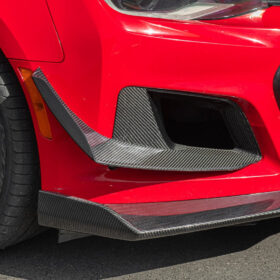 Extreme Online Store Camaro ZL1 1LE Dry Cabon Fiber Front Air Duct Bezels & Canard Dive Planes - Image 2