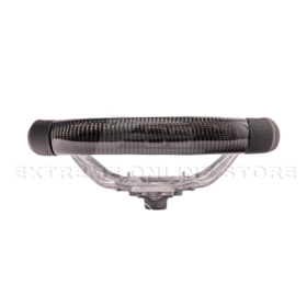 Mustang CARBON FIBER Perforated Leather Red Stripe Steering Wheel - Image 7