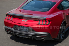 2024+ Ford Mustang Rear Finned Dry CArbon Fiber Bumper Diffuser - image 4