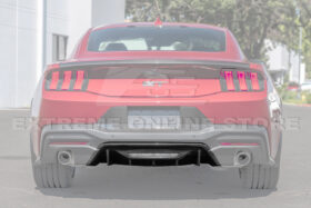 2024+ Ford Mustang Rear Finned Dry CArbon Fiber Bumper Diffuser - image 8