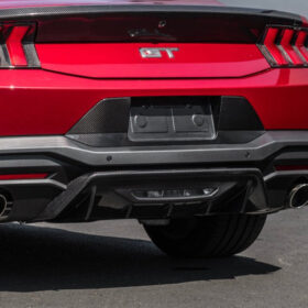 2024+ Ford Mustang Rear Finned Dry CArbon Fiber Bumper Diffuser - image 2