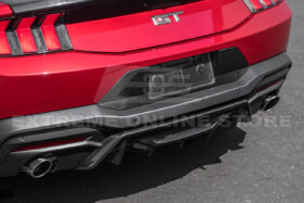 2024+ Ford Mustang Rear Finned Dry CArbon Fiber Bumper Diffuser - image 6