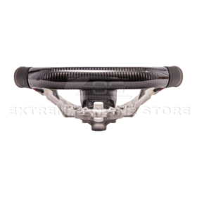 FFP 2015-2023 Ford Mustang S550 Carbon Fiber Black Leather Red Stitching Steering Wheel - image 5