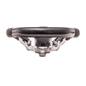 FFP 2015-2023 Ford Mustang S550 Carbon Fiber Black Leather Red Stitching Steering Wheel - image 27