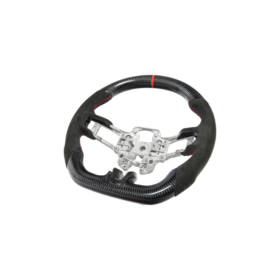 FFP 2015-2023 Ford Mustang S550 Carbon Fiber Black Leather Red Stitching Steering Wheel - image 49