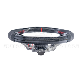 FFP 2015-2023 Ford Mustang S550 Carbon Fiber Black Leather Red Stitching Steering Wheel - image 65