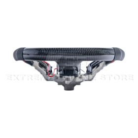 FFP 2015-2023 Ford Mustang S550 Carbon Fiber Black Leather Red Stitching Steering Wheel - image 66