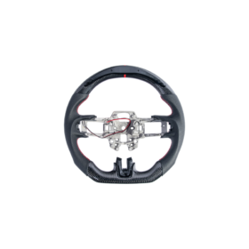 FFP 2015-2023 Ford Mustang S550 Carbon Fiber Black Leather Red Stitching Steering Wheel - image 70