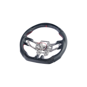 FFP 2015-2023 Ford Mustang S550 Carbon Fiber Black Leather Red Stitching Steering Wheel - image 75