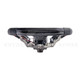 FFP 2015-2023 Ford Mustang S550 Carbon Fiber Black Leather Red Stitching Steering Wheel - image 79