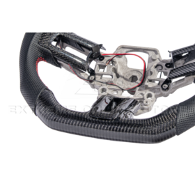 FFP 2015-2023 Ford Mustang S550 Carbon Fiber Black Leather Red Stitching Steering Wheel - image 83