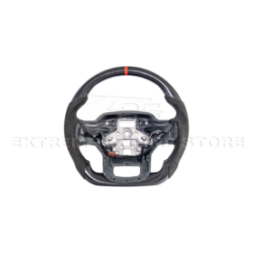 FFP F-150 CARBON FIBER Alcantara Leather Red Stripe Steering Wheel - Image 3