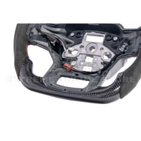 FFP F-150 CARBON FIBER Alcantara Leather Red Stripe Steering Wheel - Image 11