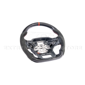 FFP F-150 CARBON FIBER Alcantara Leather Red Stripe Steering Wheel - Image 5