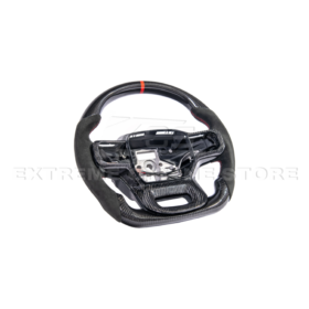 FFP F-150 CARBON FIBER Alcantara Leather Red Stripe Steering Wheel - Image 15