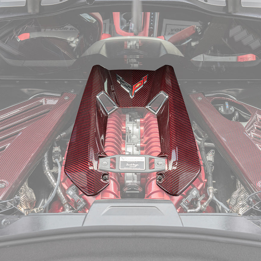Extreme Online Store Corvette C8 Z06 DRY CARBON FIBER Engine Cover