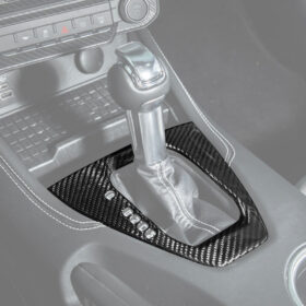 2024-Up Mustang DRY CARBON FIBER Gear Shift Panel Cover - image 2