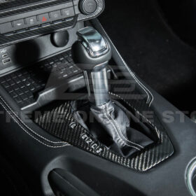2024-Up Mustang DRY CARBON FIBER Gear Shift Panel Cover - image 3