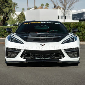 Extreme Online Store Corvette C8 Stingray DRY CARBON FIBER Front Splitter [Z06 / Z07 Conversion Package] - Image 6