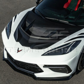 Extreme Online Store Corvette C8 Stingray DRY CARBON FIBER Front Splitter [Z06 / Z07 Conversion Package] - Image 5