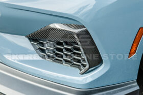 2024+ Mustang GT DRY CARBON FIBER Front Side Grille Inserts - Image 4