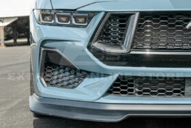 2024+ Mustang GT DRY CARBON FIBER Front Side Grille Inserts - Image 6