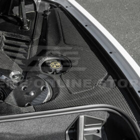 Extreme Online Store Corvette C8 DRY CARBON FIBER Coupe Engine Bay Panel Cover (3-Pieces Version) - Image 8