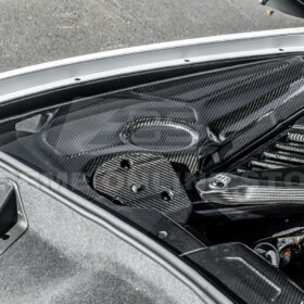 Extreme Online Store Corvette C8 DRY CARBON FIBER Coupe Engine Bay Panel Cover (3-Pieces Version) - Image 6
