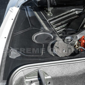 Extreme Online Store Corvette C8 DRY CARBON FIBER Coupe Engine Bay Panel Cover (3-Pieces Version) - Image 9
