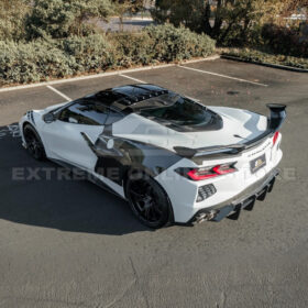 Extreme Online Store Corvette C8 DRY CARBON FIBER Windshield Upper Molding Trim - Image 5