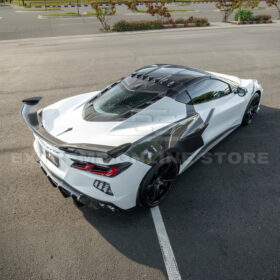 Extreme Online Store Corvette C8 DRY CARBON FIBER Windshield Upper Molding Trim - Image 4