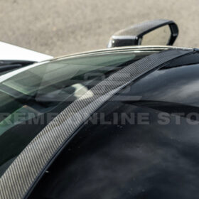 Extreme Online Store Corvette C8 DRY CARBON FIBER Windshield Upper Molding Trim - Image 7