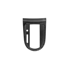 2015-23 Ford Mustang DRY CARBON FIBER Center Gear Shift Panel Trim Cover - image 1