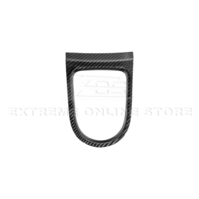 2015-23 Ford Mustang DRY CARBON FIBER Center Gear Shift Panel Trim Cover - image 9