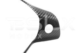 EOS 2020-23 Tesla Model 3 & 20-24Y Carbon Fiber Interior Steering Wheel Cover - image 13