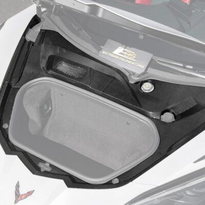 Corvette C8 DRY CARBON FIBER Front Trunk Trim Cover Kit