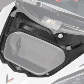 Corvette C8 DRY CARBON FIBER Front Trunk Trim Cover Kit - image 3