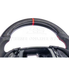 Extreme Online Store EOS CAMARO CARBON FIBER Perforated Leather Red Stripe Steering Wheel for Camaro - Image 9