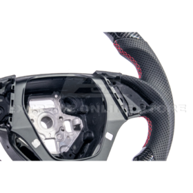 Extreme Online Store EOS CAMARO CARBON FIBER Perforated Leather Red Stripe Steering Wheel for Camaro - Image 11