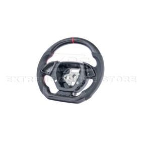 Extreme Online Store EOS CAMARO CARBON FIBER Perforated Leather Red Stripe Steering Wheel for Camaro - Image 14