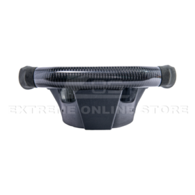 Extreme Online Store CAMARO CARBON FIBER Black Alcantara Red Stripe Steering Wheel - Image 6