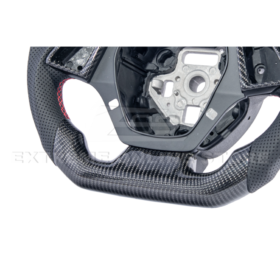 Extreme Online Store EOS CAMARO CARBON FIBER Perforated Leather Red Stripe Steering Wheel for Camaro - Image 20