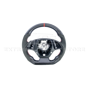 Extreme Online Store EOS CAMARO CARBON FIBER Black Alcantara Red Stripe Steering Wheel for Camaro - Image 13