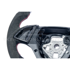 Extreme Online Store EOS CAMARO CARBON FIBER Black Alcantara Red Stripe Steering Wheel for Camaro - Image 20