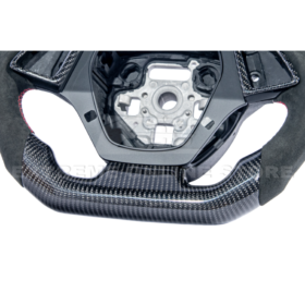 Extreme Online Store EOS CAMARO CARBON FIBER Black Alcantara Red Stripe Steering Wheel for Camaro - Image 21