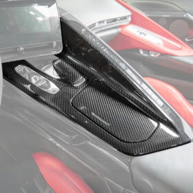 Corvette C8 DRY CARBON FIBER Center Console w/ Switch Trim Cover - image 3