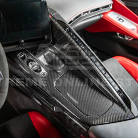 Corvette C8 DRY CARBON FIBER Center Console w/ Switch Trim Cover - image 6