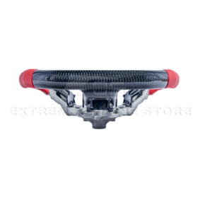 FFP 2015-2023 Ford Mustang S550 Carbon Fiber Red Leather Red Stitching Steering Wheel - image 10