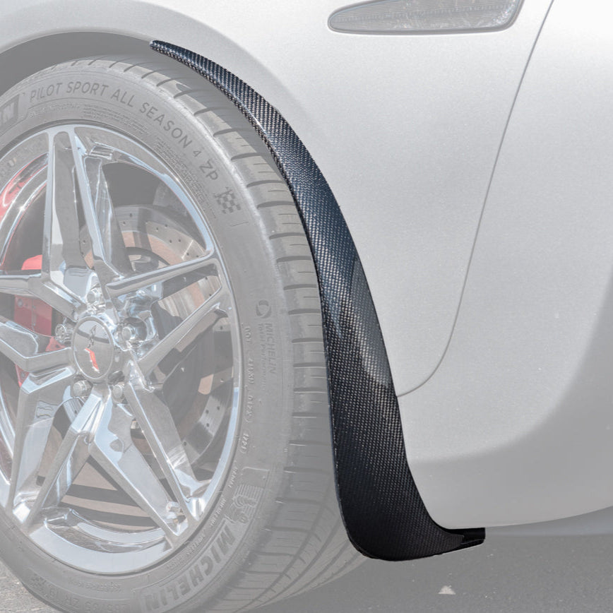 Extreme Online Store Corvette C6 Base Rear Splash Guards Mud Flaps - Image 2